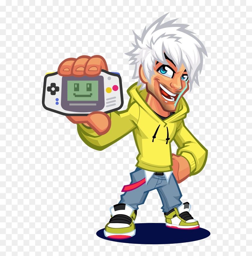 Retrosix Mascot Logo Gameboy Advance - Mascot, HD Png Download - gameboy advance png