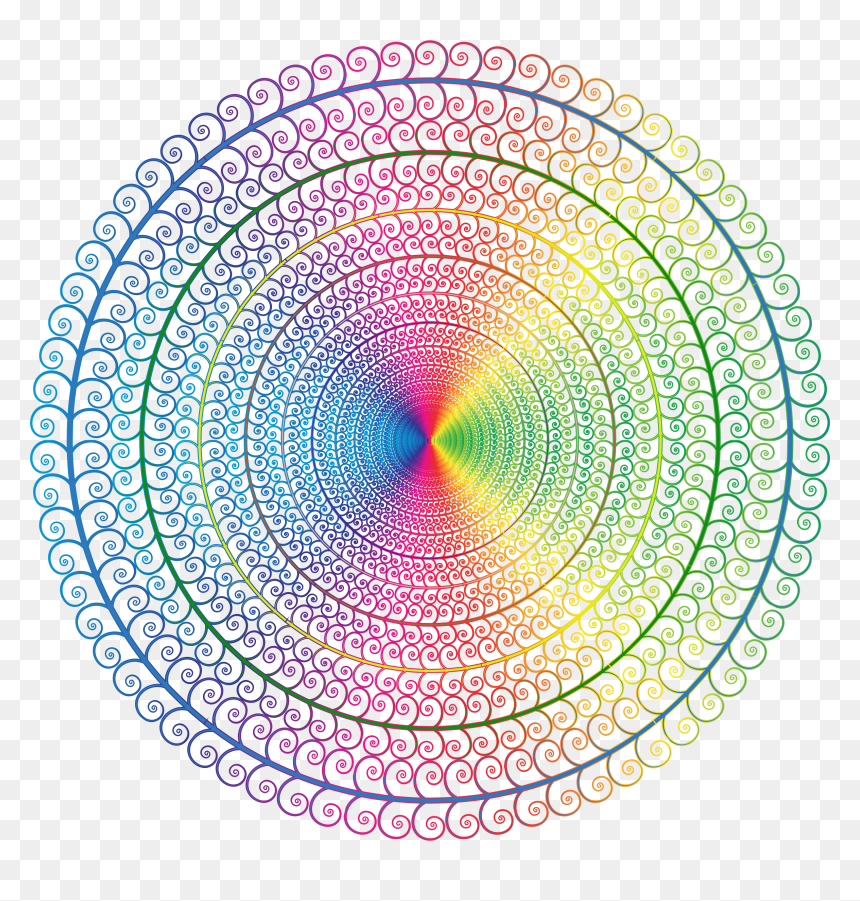 Prismatic Spiral Tree Circle 3 No Background Clip Arts - Transparent Background Icon Circle Png, Png Download - no circle png