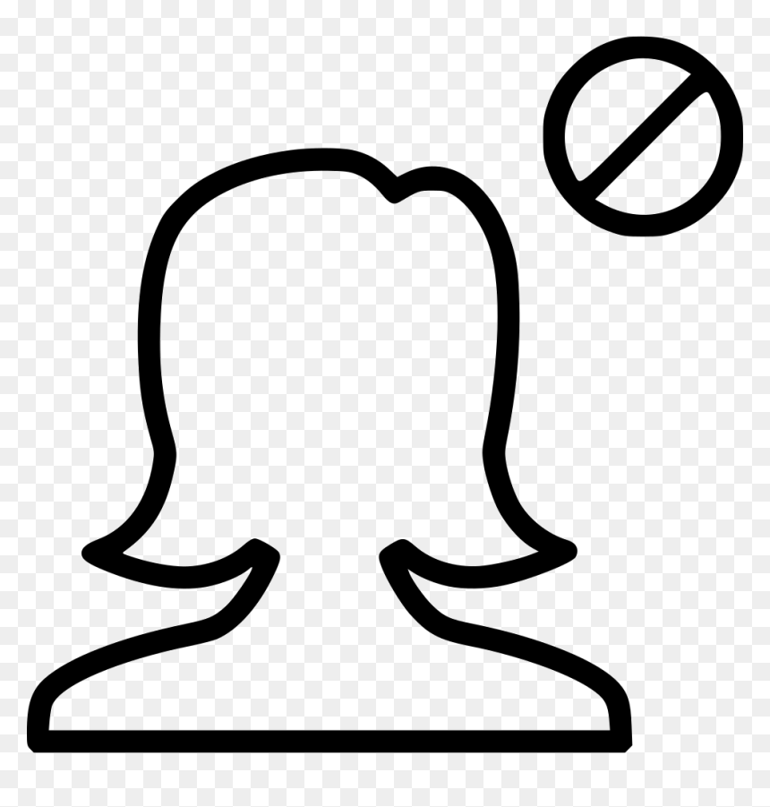 Woman Girl Female Block Ban Stop - Girl Stop Png, Transparent Png - ban png