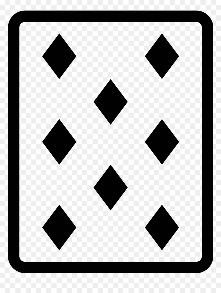 8 Of Diamonds Icon, HD Png Download - diamonds falling png