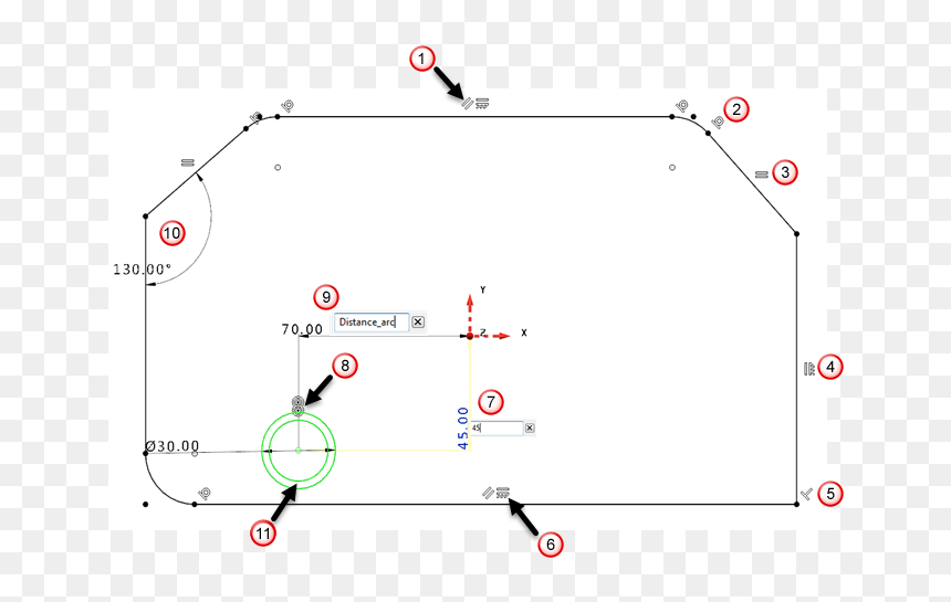 A Parallel Constraint, Forcing The Two Horizontal Lines, HD Png Download - horizontal lines png