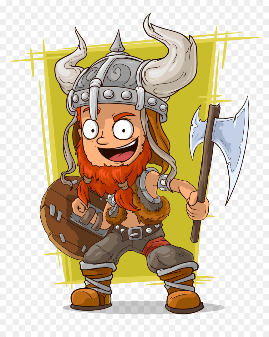 Viking With Axe Cartoon, HD Png Download - crazy eyes png