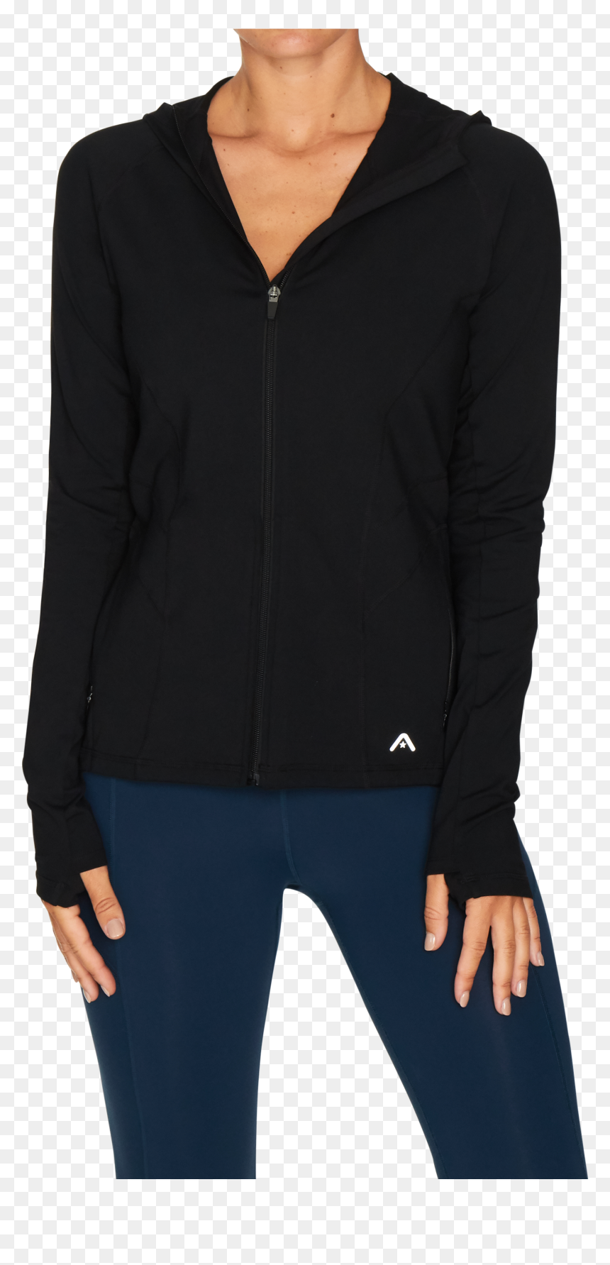 Supplex Hooded Active Jacket - Sweatshirt, HD Png Download - hooded figure png