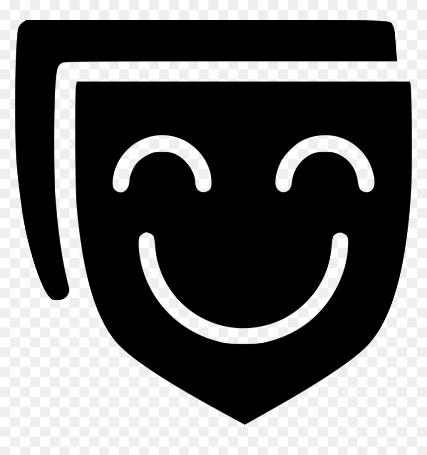 Smiling Theatre Masks - Smiley, HD Png Download - theatre masks png