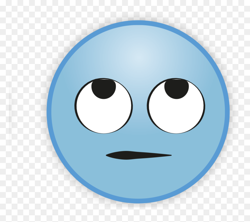 Sky Blue Emoji Transparent Png - Smiley, Png Download - sleep emoji png