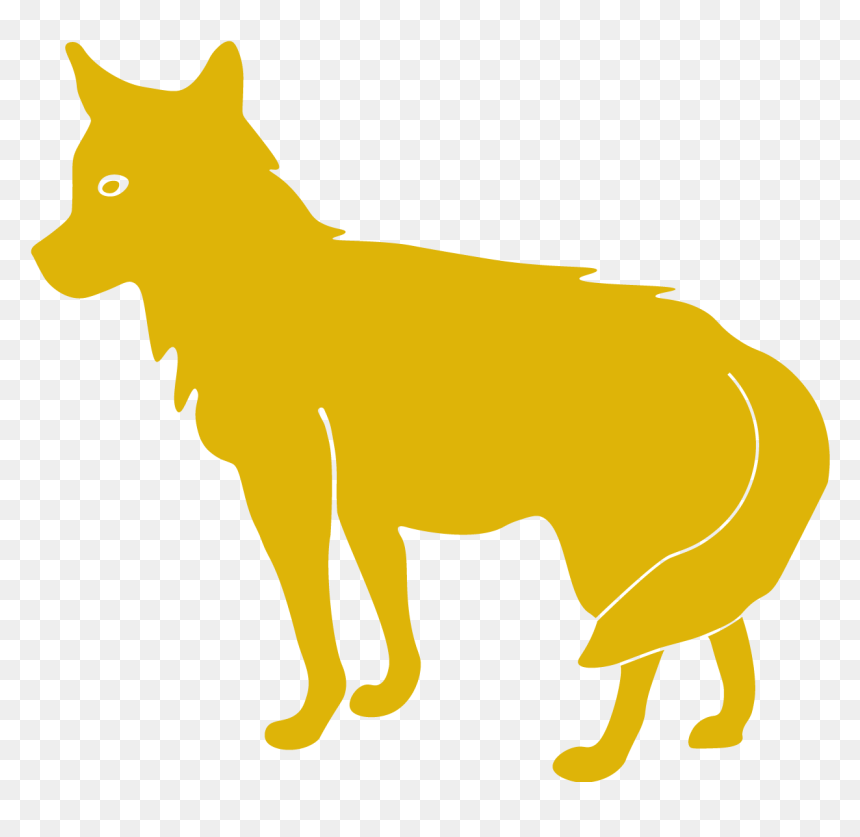 Coyote Clipart Land Animal - Silhouette, HD Png Download - arizona coyotes logo png