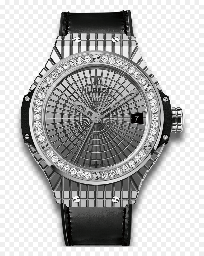 Big Bang Caviar Steel Diamonds - Hublot Big Bang Steel Caviar, HD Png Download - diamonds falling png