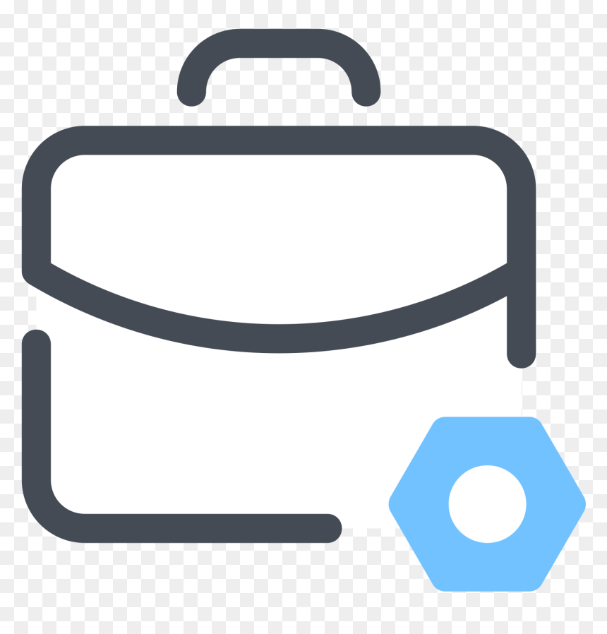 Briefcase Settings Icon - Briefcase, HD Png Download - briefcase icon png