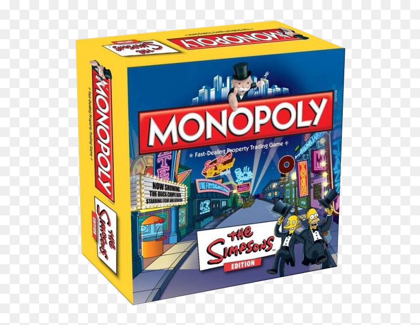 Games Monopoly The Simpsons - Monopoly Simpsons, HD Png Download - monopoly png