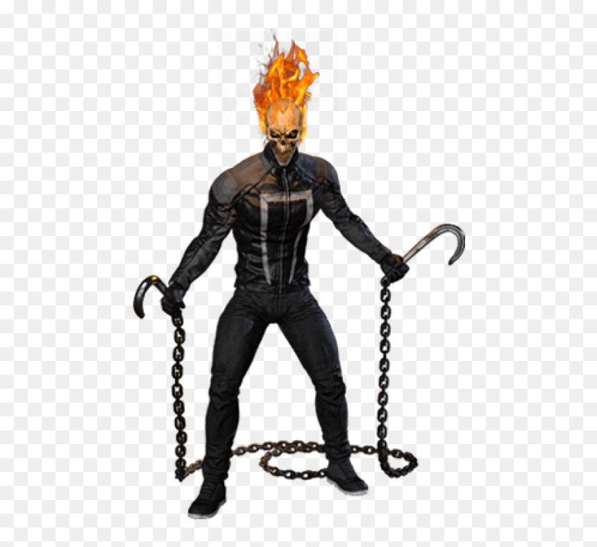 Free Png Download Marvel Heroes Ghost Rider Robbie - Boy Halloween Costumes Scary, Transparent Png - ghost rider png