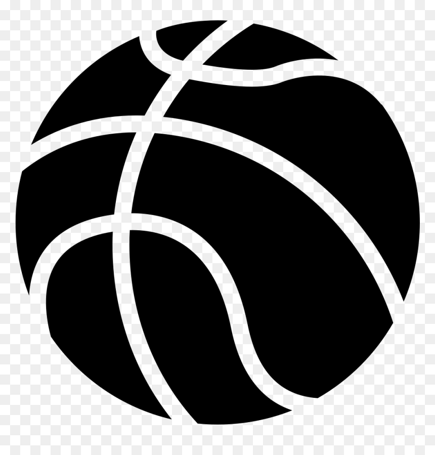 Art Black And White Src - Basketball Ball Logo Png, Transparent Png - heart basketball png