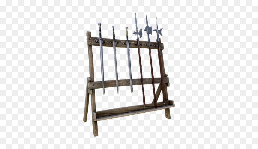 Cutout-rack - Wood, HD Png Download - weapons png