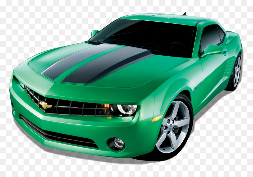 Green Camaro 2011, HD Png Download - camaro png