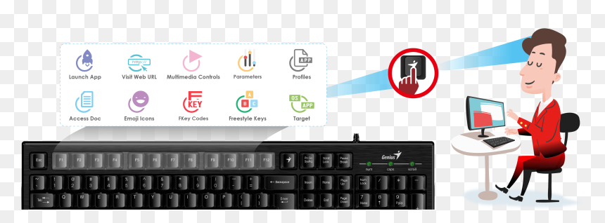 Computer Keyboard, HD Png Download - key emoji png