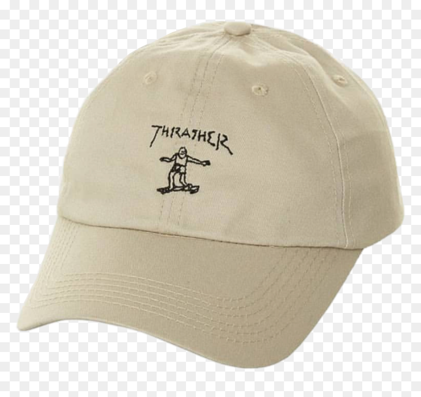 #hat #thrasher #cap #baseballhat #dadhat #cream #beige - Baseball Cap, HD Png Download - dad hat png