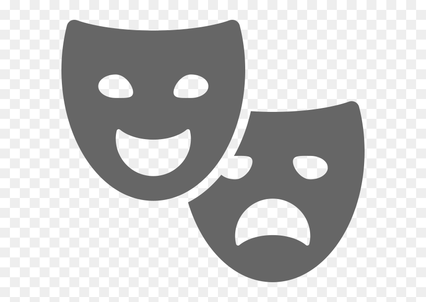 Marcola Schools Art Department - Theater Mask Animated Png, Transparent Png - theatre masks png