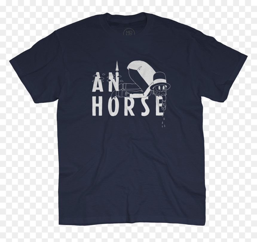 Giant Drool T-shirt Navy $20 - Black Thrasher Shirt, HD Png Download - drool png