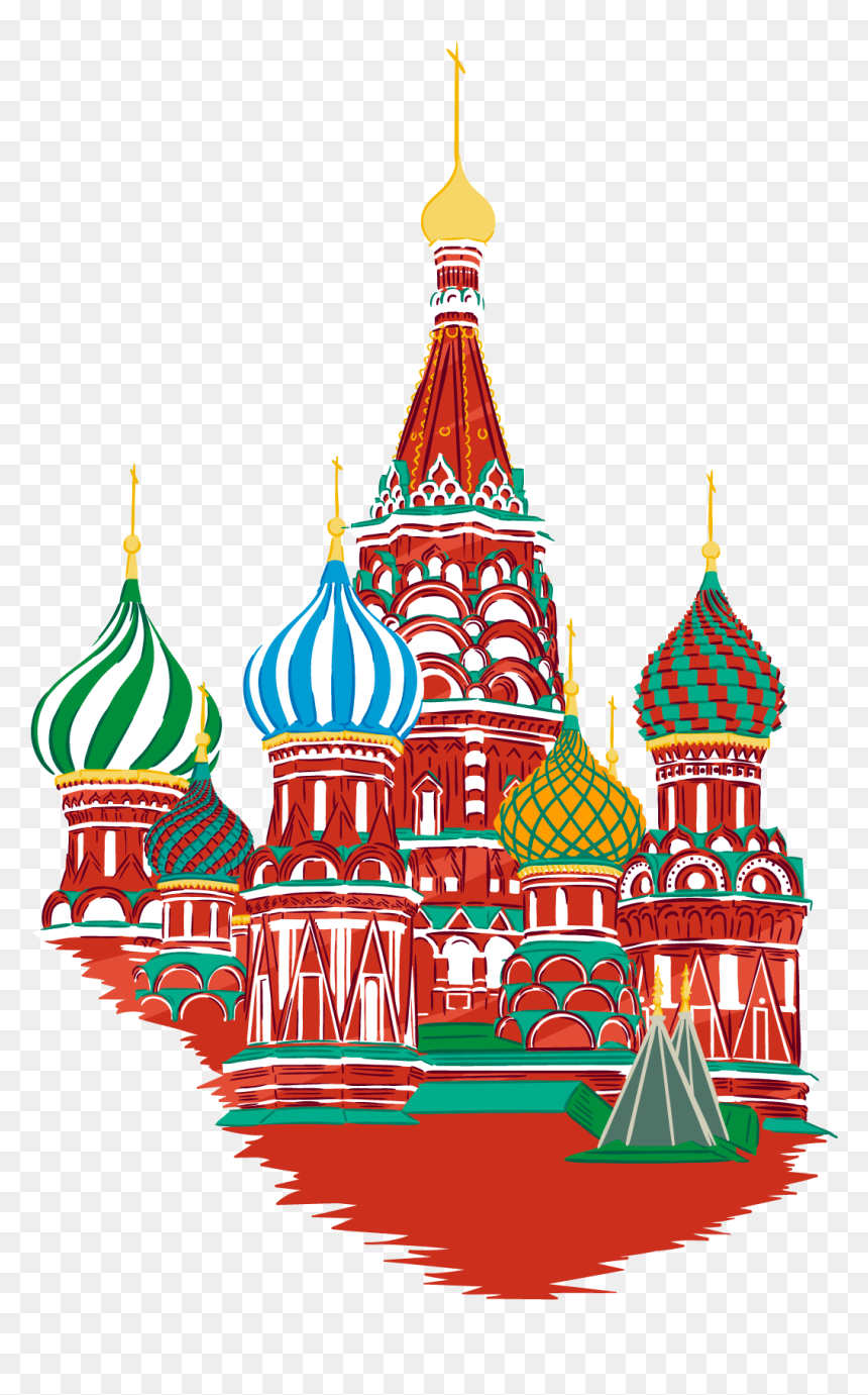 Russia Moscow Png - St. Basil's Cathedral, Transparent Png - russia png