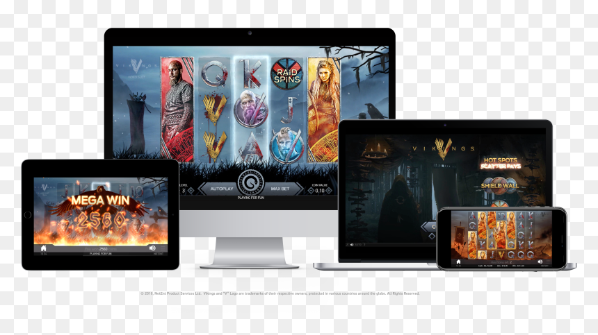 Slot Game Computer Png, Transparent Png - vikings png