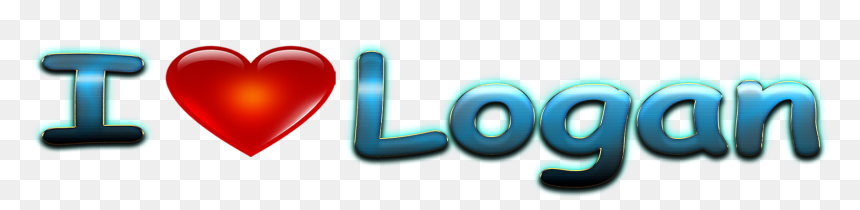 Logan Love Name Heart Design Png - Graphic Design, Transparent Png - logan png