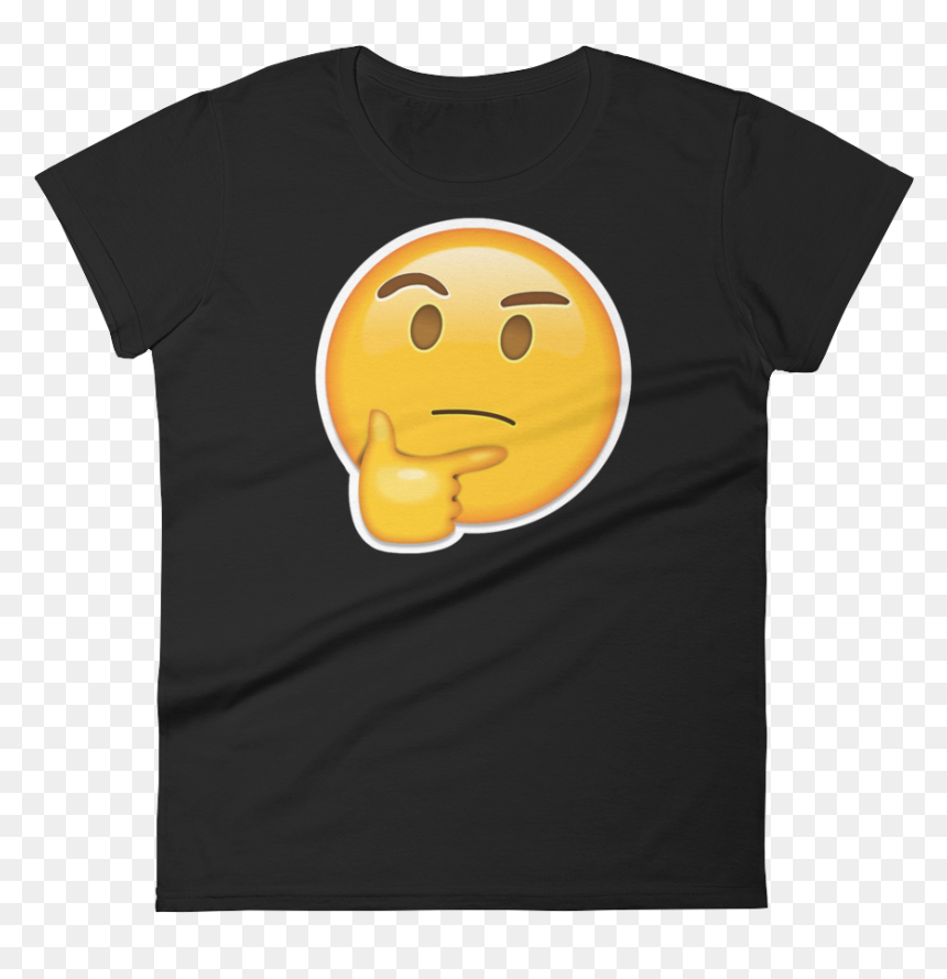 T-shirt, Transparent Png - Smiley, Png Download - thinking face png