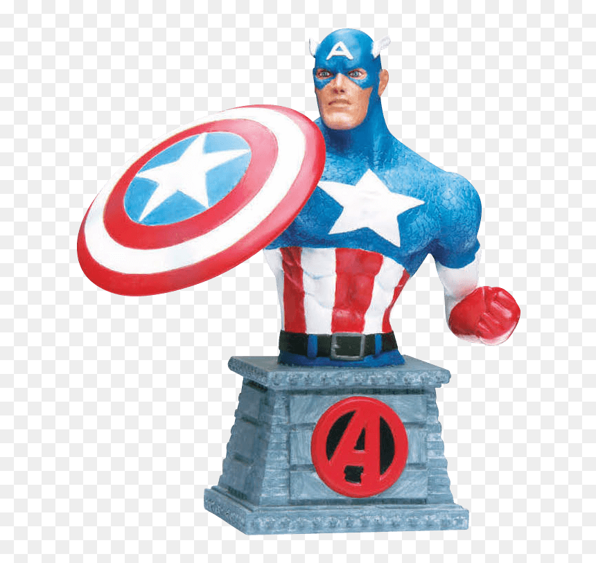 America Paperweight Comics Figurine Captain Marvel - Captain America, HD Png Download - captain marvel png