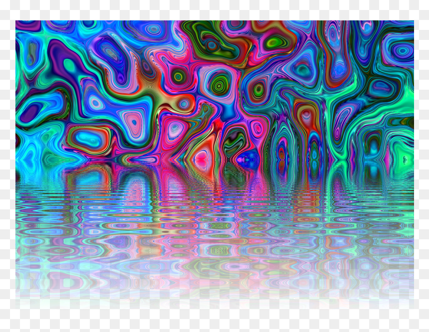 Ftestickers Colorful Water Background - Water Effect Png Background, Transparent Png - water background png
