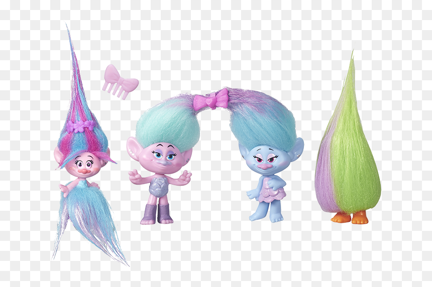 Trolls Troll Town Multi Pack, , Large - Toys Poppy Satin And Chenille, HD Png Download - trolls characters png