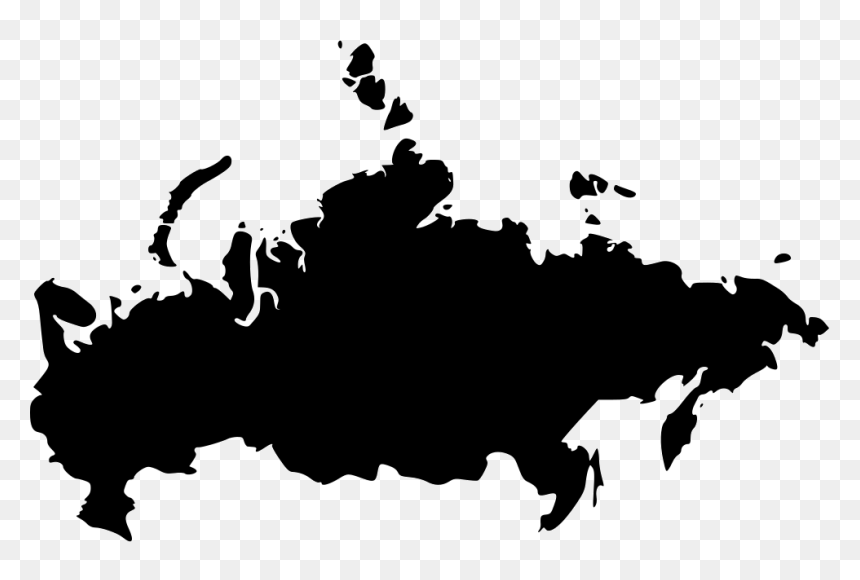 Russia - Russia Map Silhouette, HD Png Download - russia png