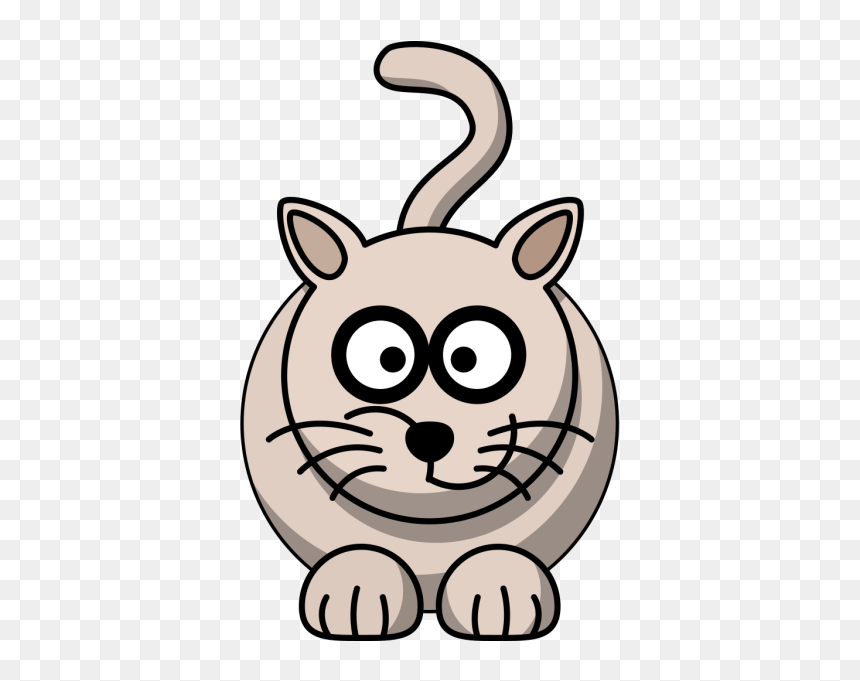 Grey Cat Png Icons - Black And White Animals Clipart, Transparent Png - cat .png
