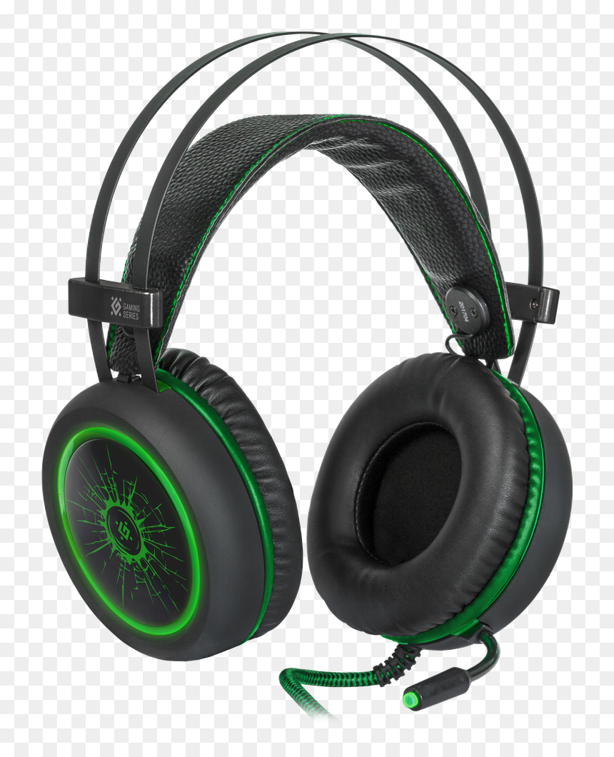 Гарнитура Игровая Deadfire G 530d Черный Зеленый Кабель, HD Png Download - gaming headset png
