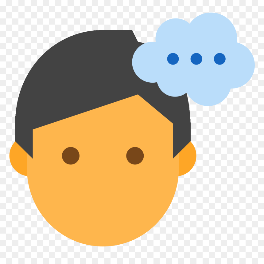 Myślący Mężczyzna Icon - Chat Avatar, HD Png Download - thinking icon png