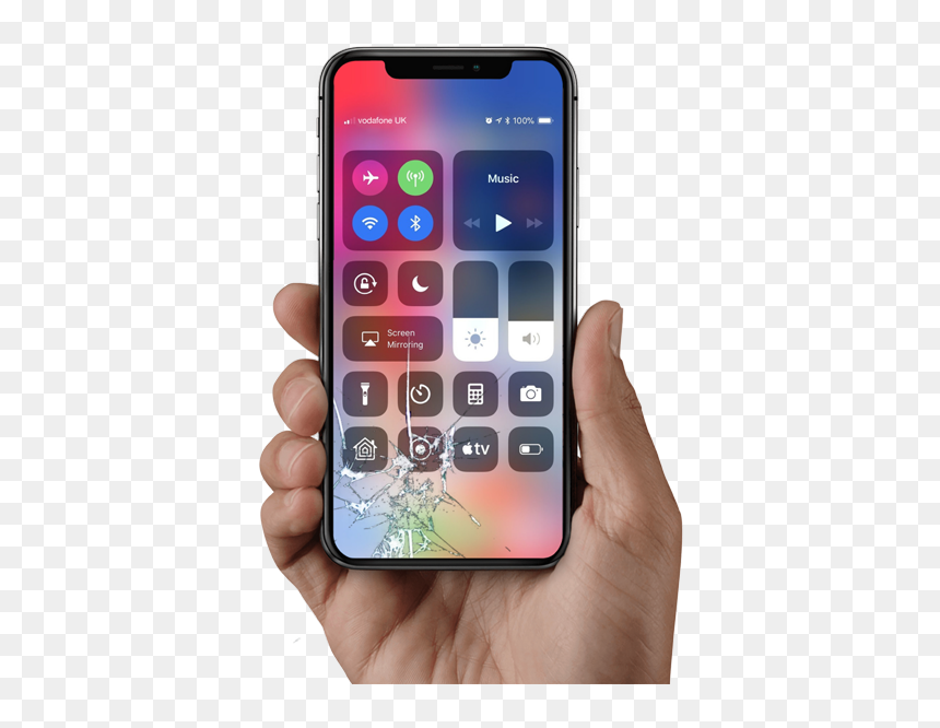 Repair Or Replace Your Windscreen - Tweak Battery Percentage Iphone X, HD Png Download - iphone.png