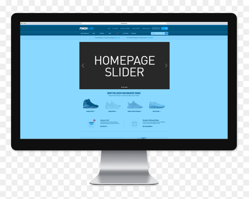 Hp Slider Mac, HD Png Download - finish line png