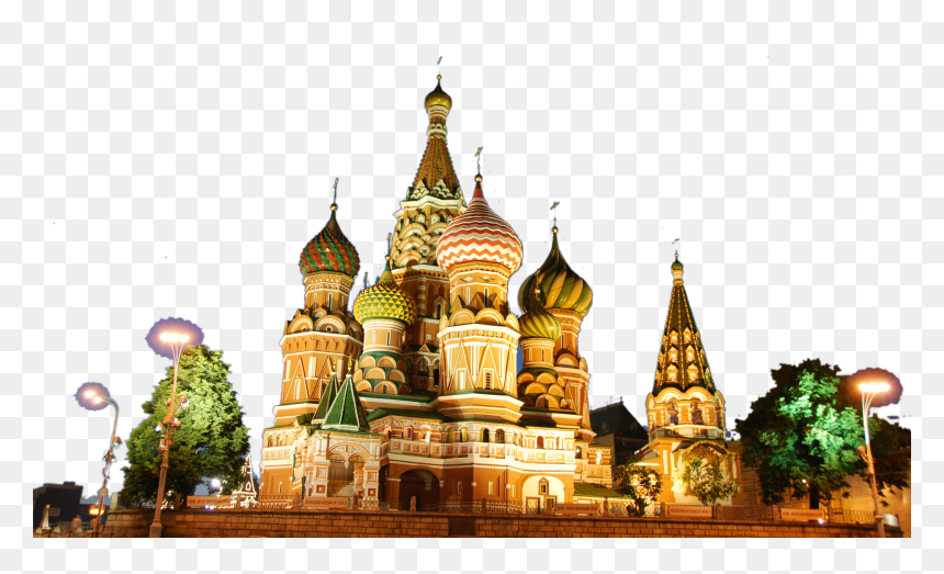 Russia - St. Basil's Cathedral, HD Png Download - russia png