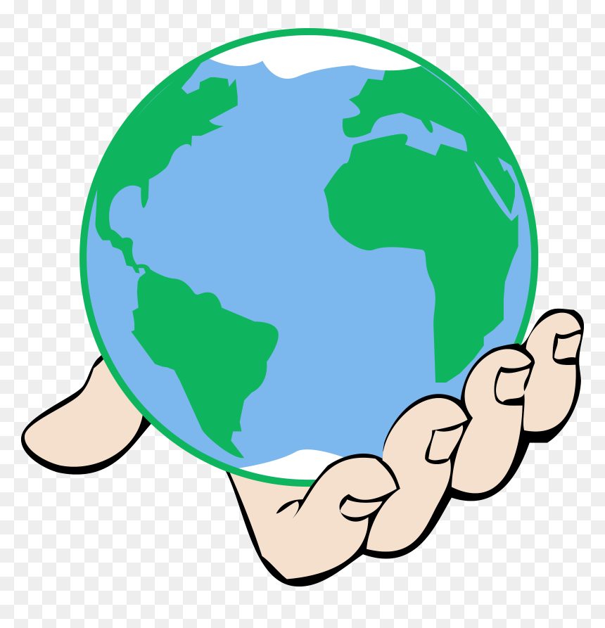 Clipart Big World In Hand Image Png Clipart - World Clipart, Transparent Png - world clipart png