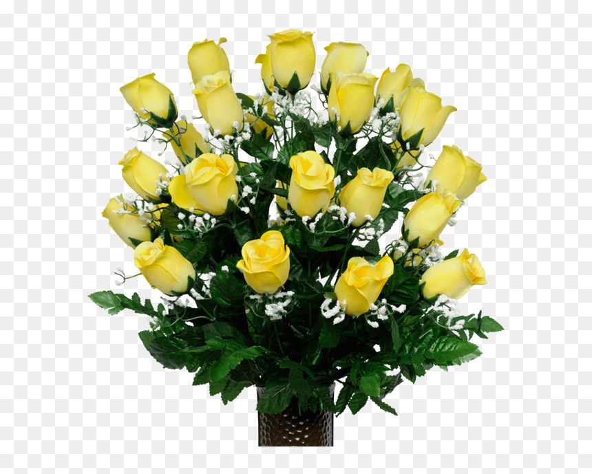 Transparent Baby"s Breath Png - Garden Roses, Png Download - yellow rose png