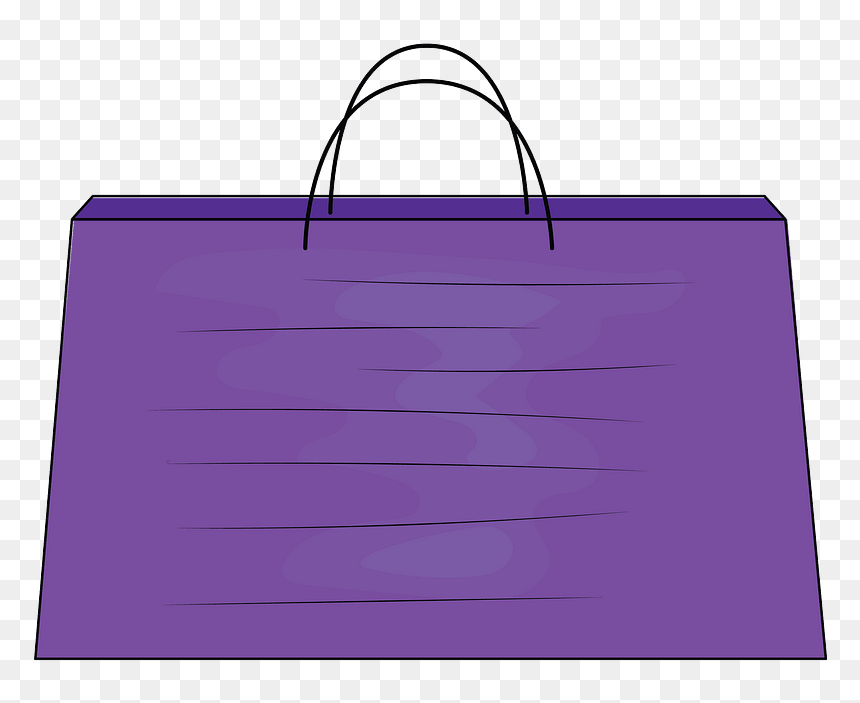 Purple Shopping Bag Clipart - Sign, HD Png Download - lilac png