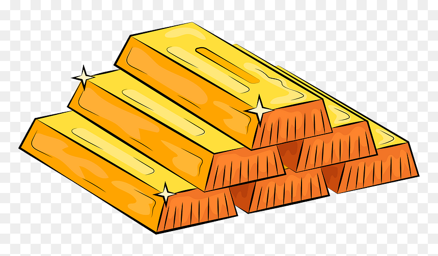Gold Bars Clipart - Gold Bar Clipart, HD Png Download - gold bars png