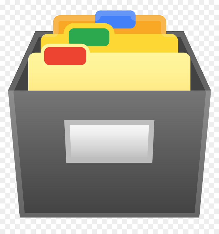 Card File Box Icon - File Emoji, HD Png Download - box icon png