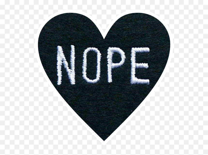#nope #heart - Heart, HD Png Download - nope png