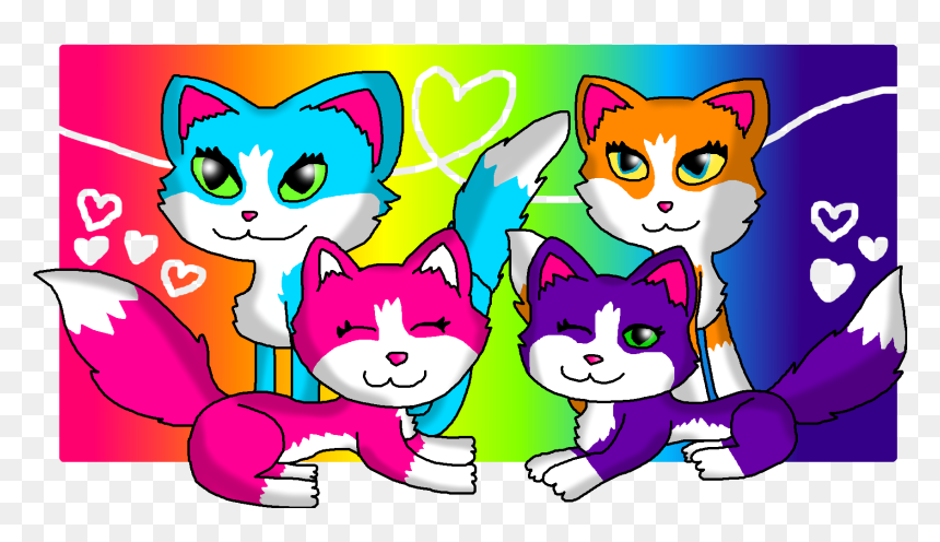 Cats Lisa Frank, HD Png Download - lisa frank png