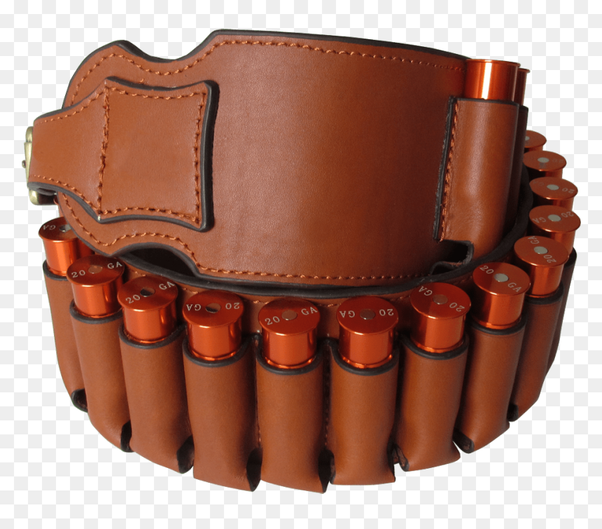 Leather Shotgun Belt Ammo Holder - Leather Shotgun Shell Holder, HD Png Download - ammo png