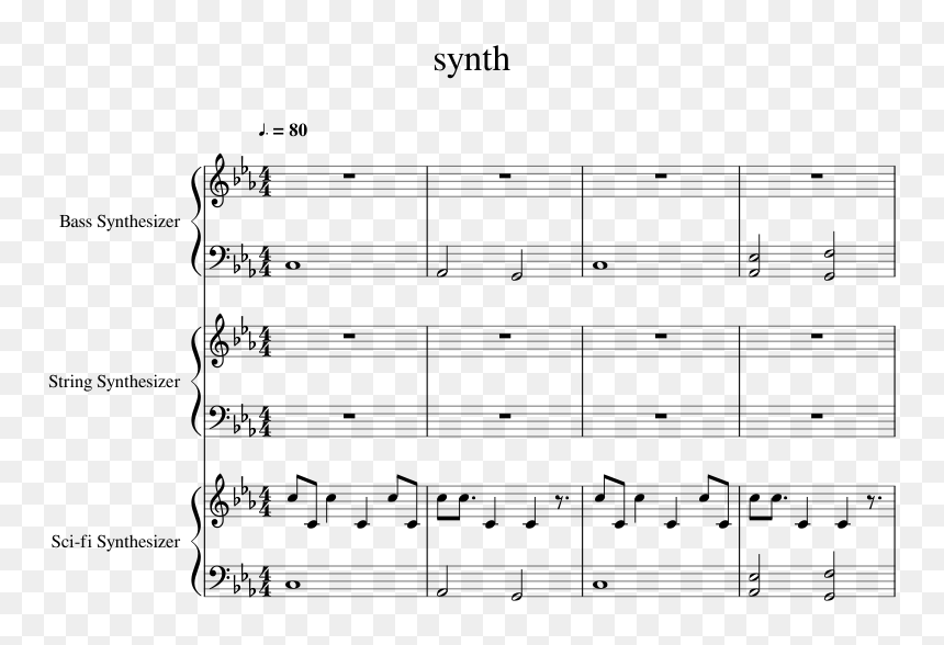 Tommy Gun Synth - Sheet Music, HD Png Download - tommy gun png