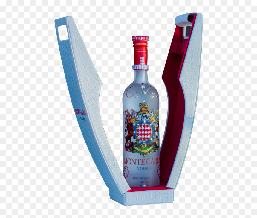 Monte Carlo Vodka Swarovski Bottle 750ml - Vodka Swarovski, HD Png Download - vodka bottle png