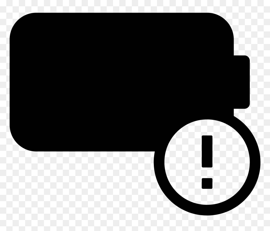 Battery Alert Filled Icon - 六 文 銭 家紋, HD Png Download - alert icon png