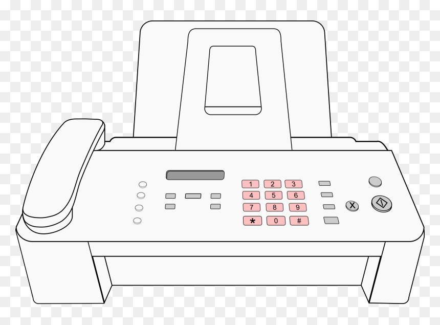 Modern Fax Machine Clip Arts - Fax Machine Clip Art, HD Png Download - fax icon png