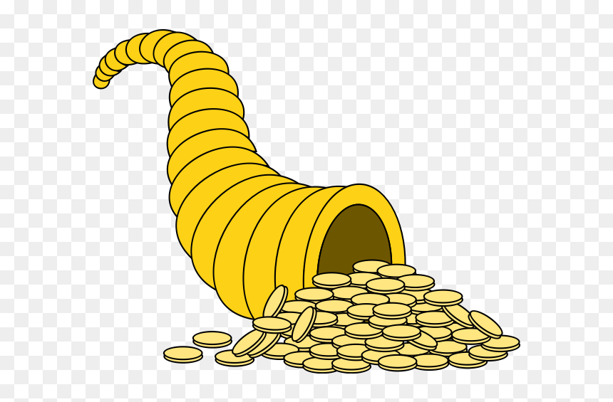 Golden Pennies - Imagenes De La Cornucopia, HD Png Download - pennies png