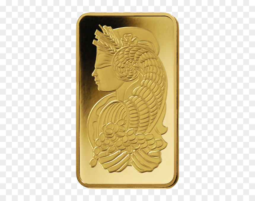 Gold Bar 1oz - 10 Oz Pamp Suisse Platinum Bar, HD Png Download - gold bars png