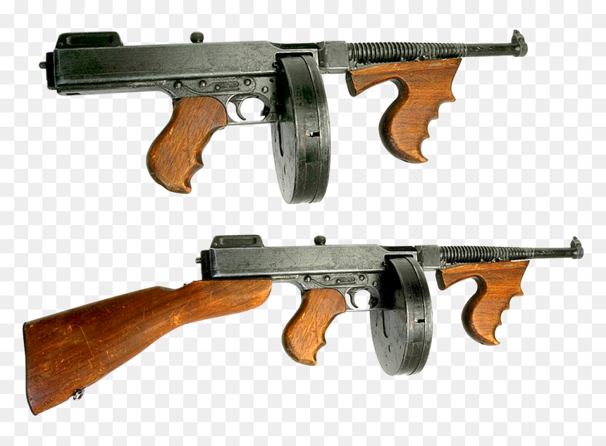 Old Machine Guns, HD Png Download - tommy gun png
